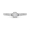 9ct White Gold Diamond Cluster Ring - 1/3ct - AGI Certificated - D71204 Alternative Image