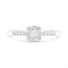 9ct White Gold Diamond Starburst Cluster Ring - 36pts - D71208 Alternative Image