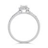 9ct White Gold Diamond Halo Cluster Ring - 1/2ct - D71214 Alternative Image
