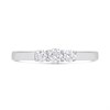 9ct White Gold Graduated Diamond Trilogy Ring, 1/4ct - D71230 Alternative Image