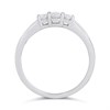 9ct White Gold Graduated Diamond Trilogy Ring, 1/4ct - D71230 Alternative Image