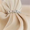 9ct White Gold Diamond-Set Chain-Link Half Eternity Ring - D71236 Alternative Image