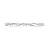 9ct White Gold Trilogy Diamond Slim Band Ring - D71240 Alternative Image