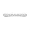 9ct White Gold Rubover-Set Diamond Half Eternity Ring - D71243 Alternative Image