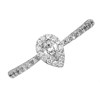 9ct White Gold Diamond Pear Cluster Ring - 1/2ct - D7137 Alternative Image