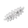 9ct White Gold 1 Carat Triple Row Diamond Cluster Ring - D72115 Alternative Image