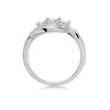 9ct White Gold Twist Diamond Trilogy Ring - 30pts - D72121 Alternative Image