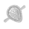 9ct White Gold Diamond Pear Cluster Ring - 1/3ct - D72122 Alternative Image