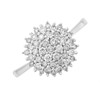 9ct White Gold Diamond Cluster Ring - 60pts - D72123 Alternative Image