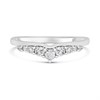 9ct White Gold Diamond Wishbone Ring - 30pts - D72134 Alternative Image