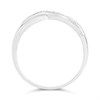 9ct White Gold Crossover Diamond-Set Wave Ring - D72136 Alternative Image
