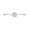 9ct White Gold Dainty Diamond Cluster Ring - D72138 Alternative Image
