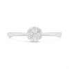9ct White Gold Dainty Diamond Cluster Ring - D72139 Alternative Image