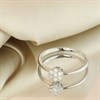 9ct White Gold Dainty Diamond Cluster Ring - D72139 Alternative Image