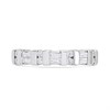 9ct White Gold Baguette And Round Brilliant Cut Diamond Half-Eternity Ring, 36pts - D72142 Alternative Image