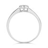 9ct White Gold Pave-Set Diamond Heart Cluster Ring - D72143 Alternative Image