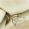 9ct White Gold Pave-Set Diamond Heart Cluster Ring - D72143 Alternative Image