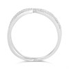 9ct White Gold Wide Open Diamond Crossover Ring, 15pts - D72149 Alternative Image