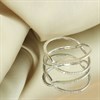 9ct White Gold Wide Open Diamond Crossover Ring, 15pts - D72149 Alternative Image