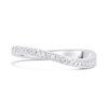 9ct White Gold Diamond Wave Half-Eternity Ring, 15pts - D72151 Alternative Image