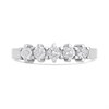 9ct White Gold Five Stone Diamond Half Hoop Ring, 1/2ct - D72153 Alternative Image