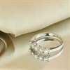 9ct White Gold Five Stone Diamond Half Hoop Ring, 1/2ct - D72153 Alternative Image