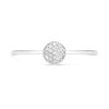 9ct White Gold Round Pave-Set Diamond Cluster Ring - D72154 Alternative Image