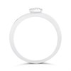 9ct White Gold Round Pave-Set Diamond Cluster Ring - D72154 Alternative Image
