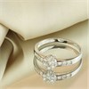 9ct White Gold Diamond-Set Cluster Ring,  1/2ct - D72156 Alternative Image