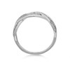 9ct White Gold Diamond Crossover Ring - 12pts - D72230 Alternative Image