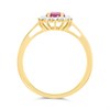 9ct Gold Ruby And Diamond Cluster Ring - 30pts - D7440 Alternative Image
