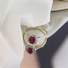 9ct Pear Ruby And Diamond Cluster Ring, 1/3ct - D7444 Alternative Image