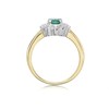 9ct Gold Diamond And Emerald Cluster Ring - 1/4ct - D7607 Alternative Image