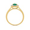 9ct Pear Emerald And Diamond Cluster Ring, 1/3ct - D7621 Alternative Image