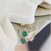 9ct Pear Emerald And Diamond Cluster Ring, 1/3ct - D7621 Alternative Image