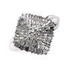 9ct White Gold Diamond Cluster Ring - 1/2ct - D7706 Alternative Image