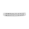 9ct White Gold Diamond Half Eternity Ring - 5pts - D77237 Alternative Image