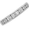 9ct White Gold Diamond Half Eternity Ring - 15pts - D77240 Alternative Image
