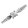 9ct White Gold Diamond Ring - 1/4ct - D7740 Alternative Image