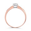 9ct Rose Gold Diamond Cluster Ring - 10pts - D78243 Alternative Image