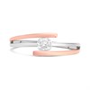 9ct Rose And White Gold Diamond Ring, 1/4ct - D7864 Alternative Image