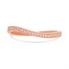 9ct Rose Gold Diamond Wave Half-Eternity Ring, 15pts - D7874 Alternative Image
