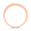 9ct Rose Gold Diamond Wave Half-Eternity Ring, 15pts - D7874 Alternative Image