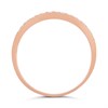 9ct Rose Gold Channel-Set Diamond Half-Eternity Ring - D7888 Alternative Image