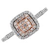 One In A Million 9ct Two Colour Gold Pink Diamond Cluster Ring - 1/4ct - D78901 Alternative Image