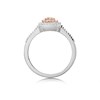 One In A Million 9ct Two Colour Gold Pink Diamond Cluster Ring - 1/4ct - D78901 Alternative Image
