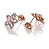 One In A Million 9ct Two Colour Gold Pink Diamond Stud Earrings - 1/2ct per pair - D78915 Alternative Image