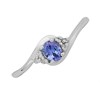 9ct White Gold Tanzanite And Diamond Ring - D79245 Alternative Image