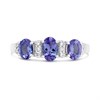 9ct White Gold Tanzanite And Diamond Ring - 10pts - D7949 Alternative Image