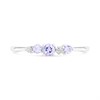 9ct White Gold Tanzanite And Diamond Ring - D7952 Alternative Image
